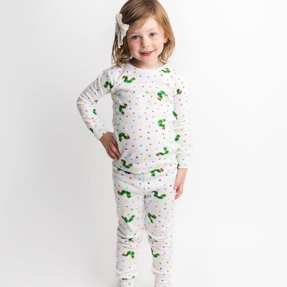 L'ovedbaby Limited Edition Caterpillar - Kids' Unisex Organic PJ Set, 3T - Picture 1 of 6
